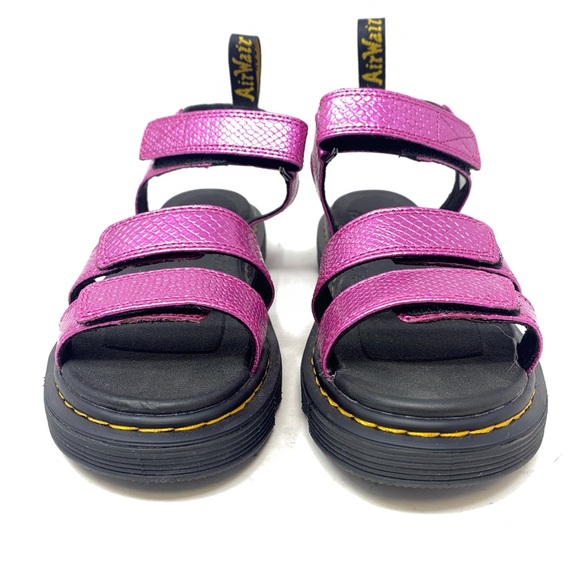 Dr Martens Pink Metallic Kids Klaire Y Sandals Exc Cond Kids Sz 5 Womens Sz 6 - Picture 2 of 9